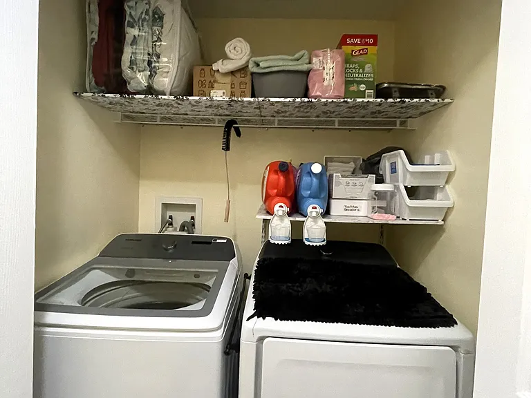 in-unit laundry hook-ups (washer and dryer machines not included)