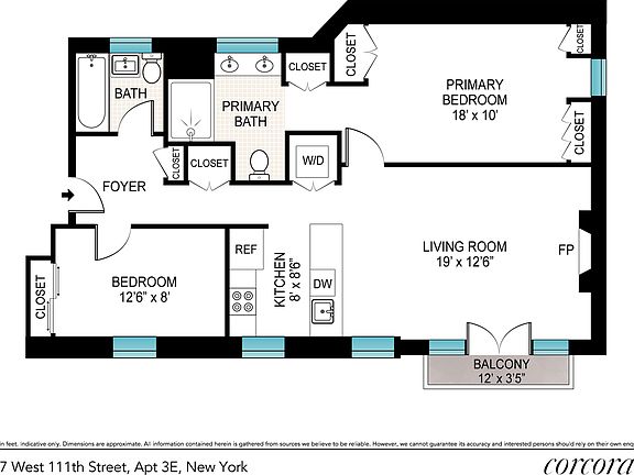 2nd image of 157 W 111th St APT 3E