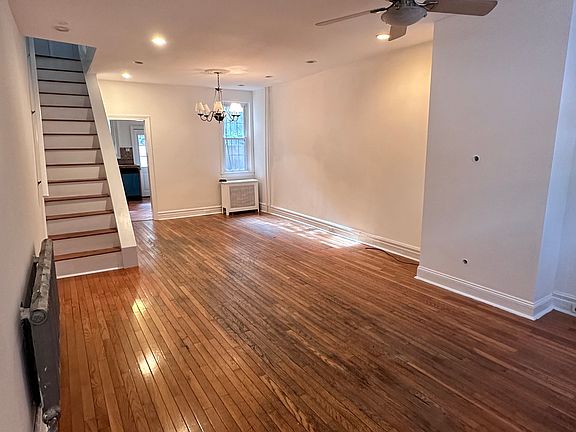 Open area living and dining area
