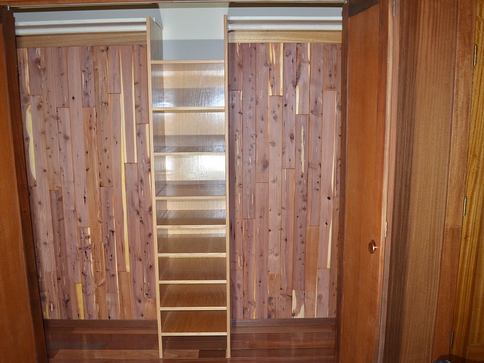 Cedar lined closets