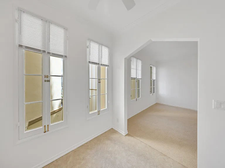 Dining room looking into living space