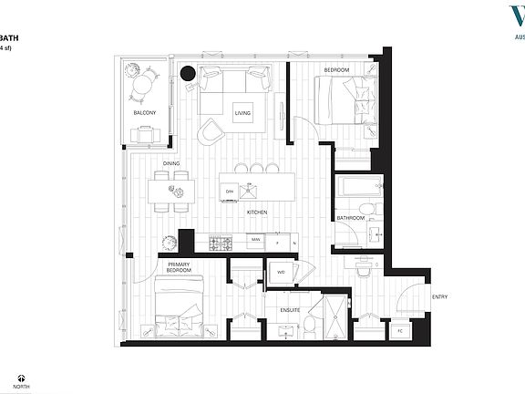 2nd image of 505 Nelson St #407