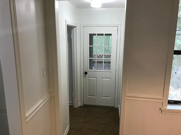 To the back deck and screened in porch.