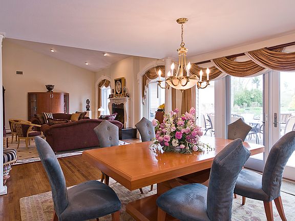 Open Living Room and Dining Room