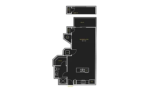 Floor plan Studio E