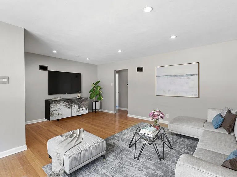 living room, virtually staged