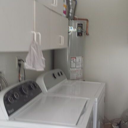 Inside laundry hookups