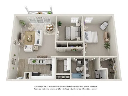Floor plan 2X2 Estuary