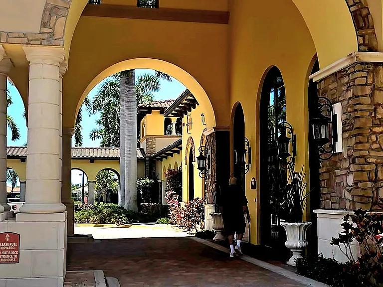 Clubhouse drive up.