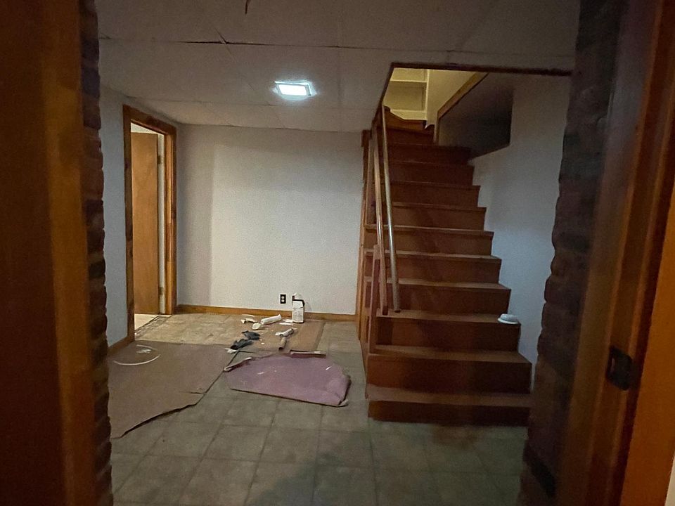 Lower level with two bedrooms and full bath.