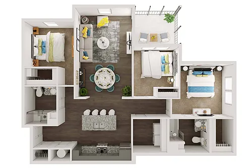 Floor plan 3 Bedroom