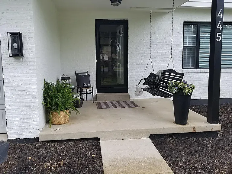 front porch and awing included