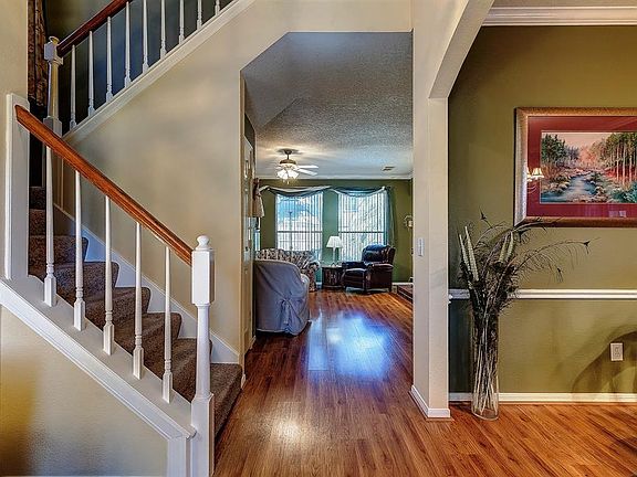 View into Family Room from Front Entry