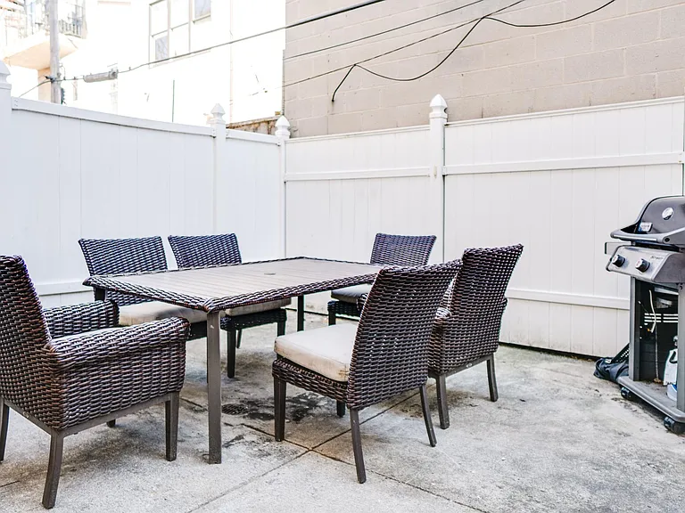 Large outdoor back patio