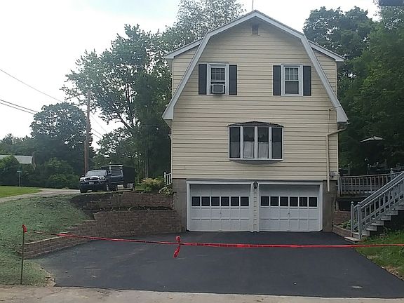 Newly paved driveway