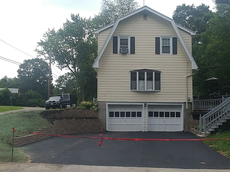 Newly paved driveway