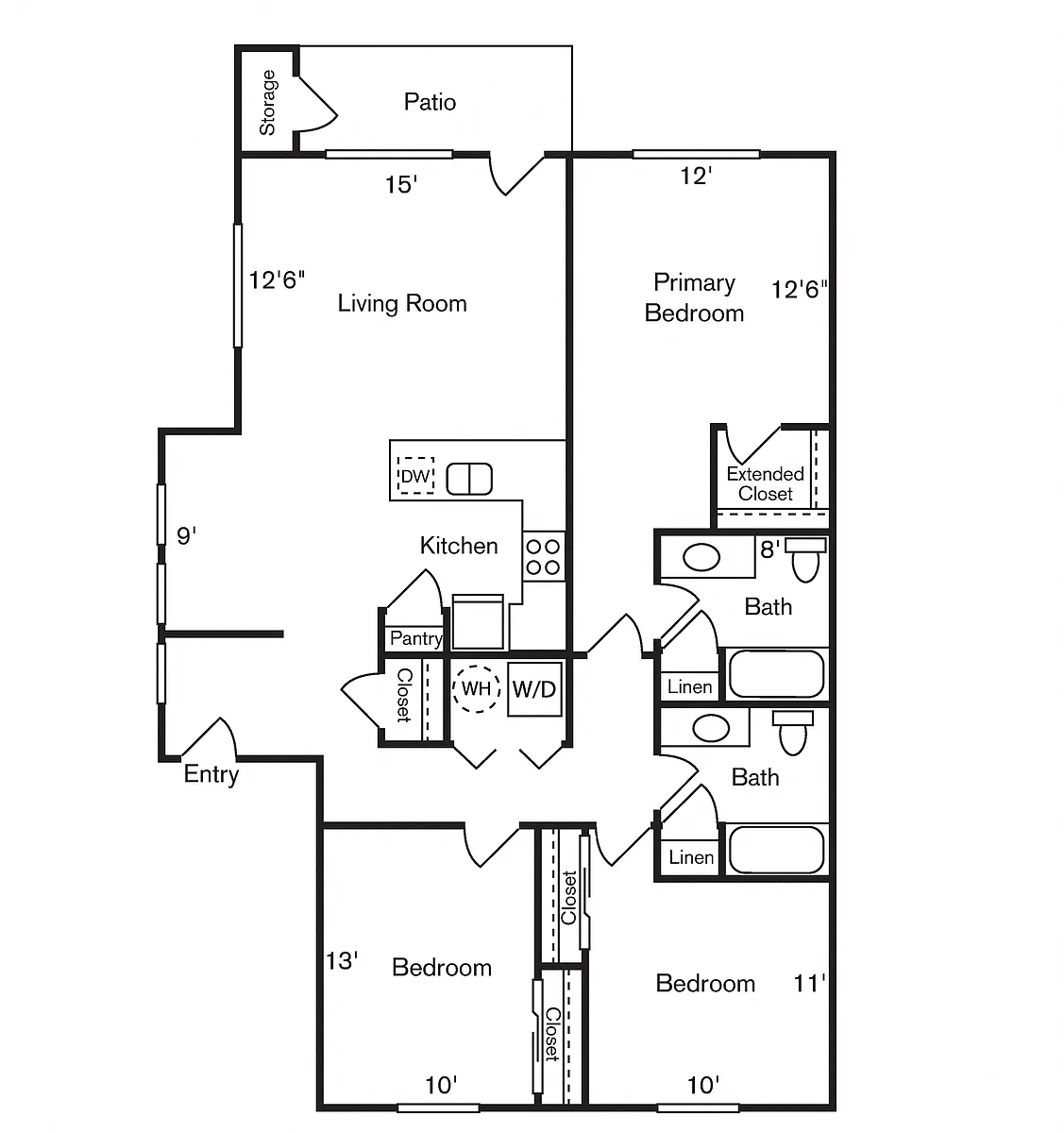 Floor plan Shearwater
