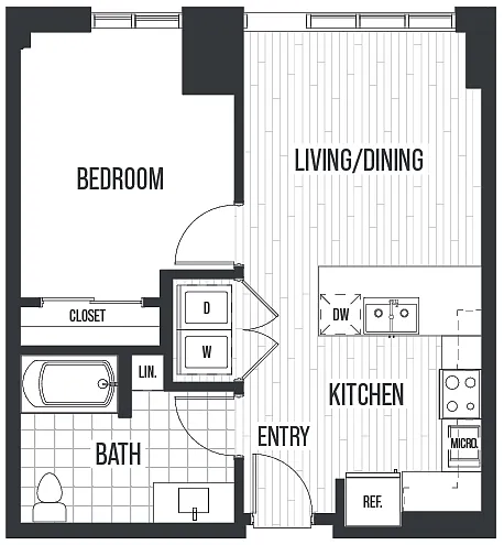 Floor plan Plan 1B