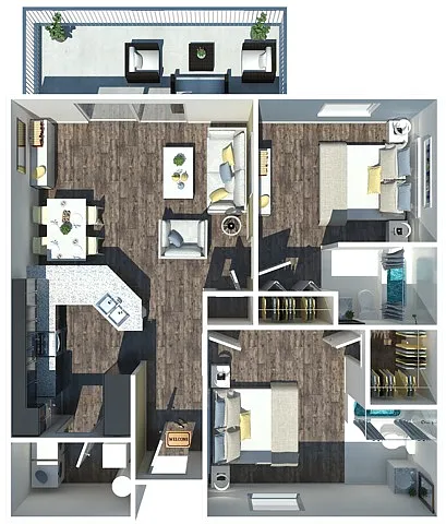 Floor plan 2 Bedroom