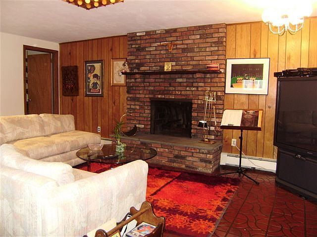 Den With Fireplace