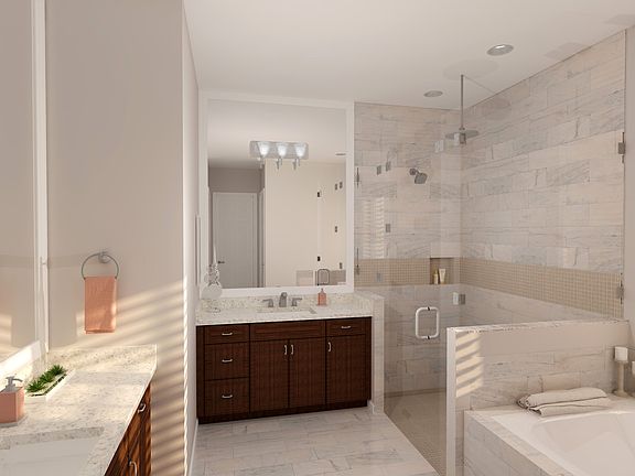 Owner s bath with tub shower