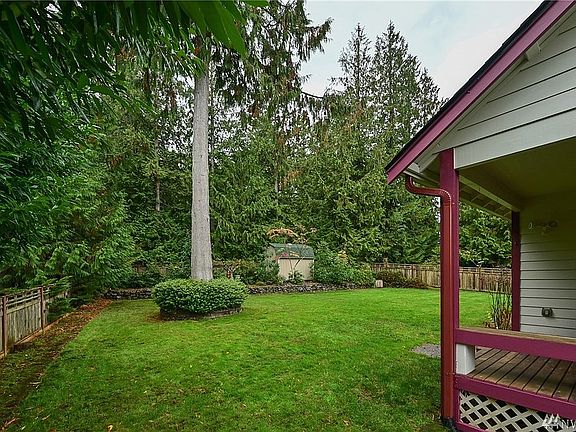 Another view of the beautiful and private backyard.