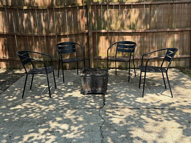 Additional outdoor seating with firepit
