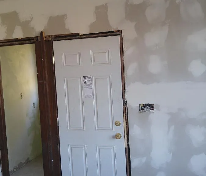 Newly Renovated Kitchen Space and Rear Door