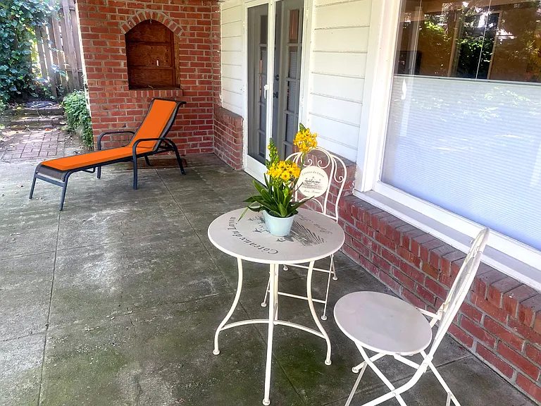 Personal patio for your enjoyment.