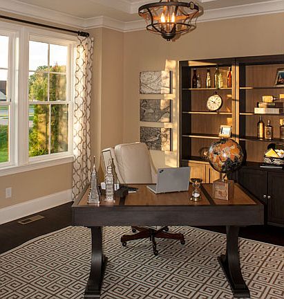 The Colinas II Study with coffered ceiling