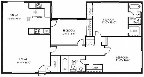 Floor plan The Eaton Canyon