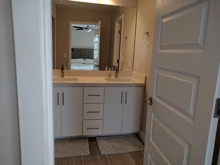 Master bath double vanity