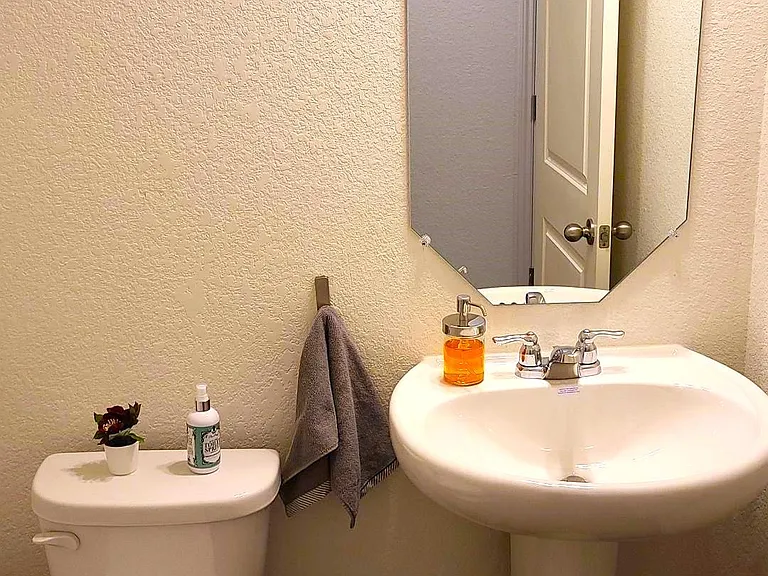 Vanity room in the first floor (half bathroom)