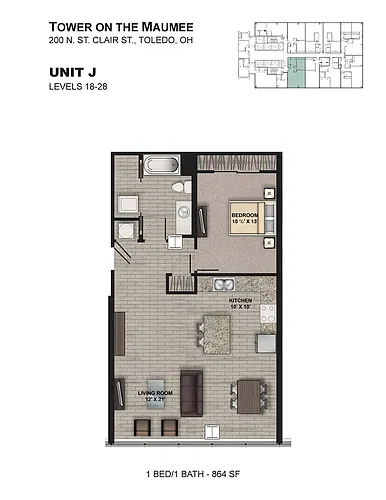 Floor plan Tower J