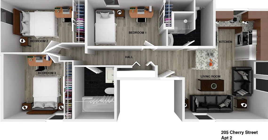 205 Cherry St - Apt 2 — Photo 2