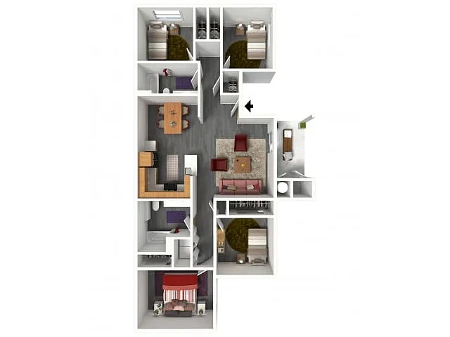 Floor plan 4 Bedroom