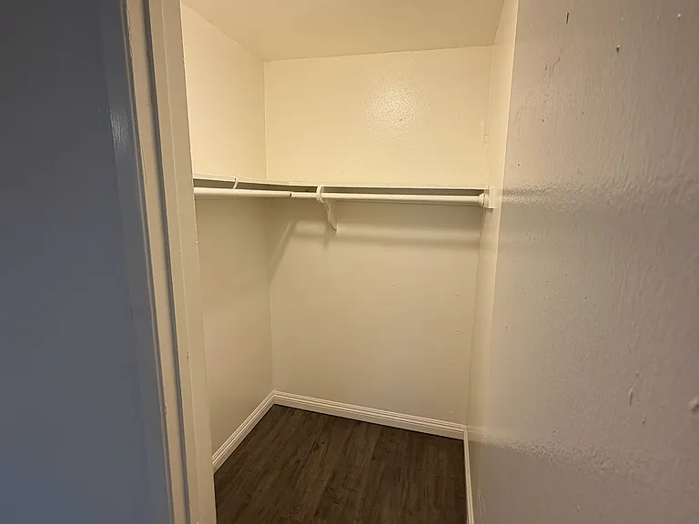 Walk-in closet in second bedroom