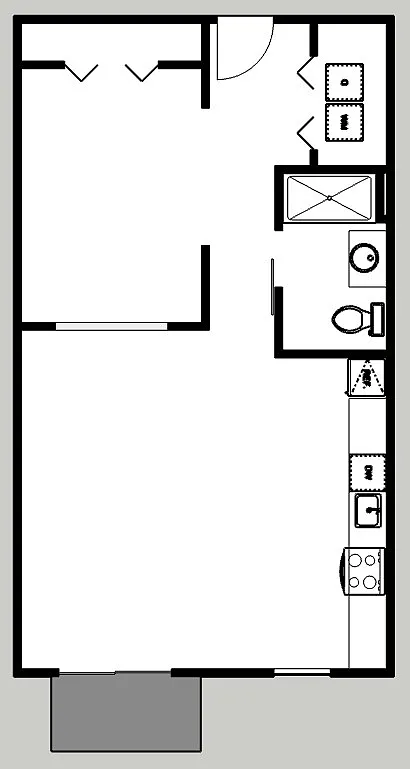 Floor plan Executive One Bed