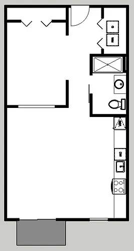 Floor plan Executive One Bed