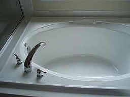 Master bath soaker tub