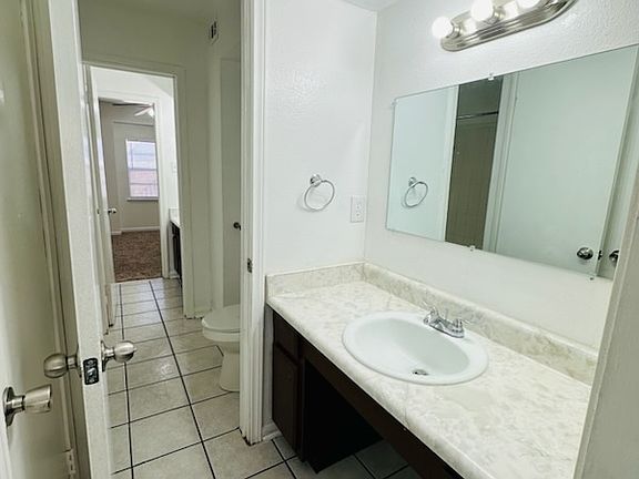 Bedroom 2 vanity area.
