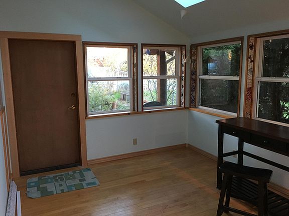 Sunroom facing front door.