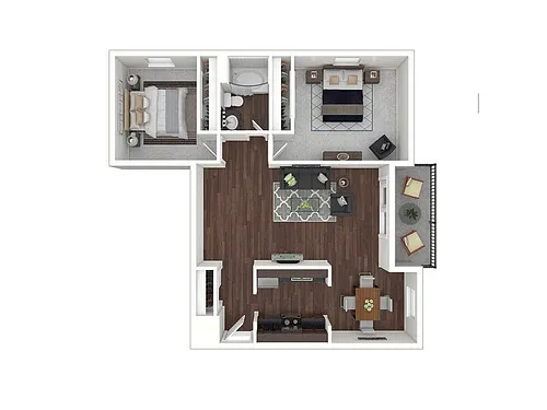 Floor plan 2 BR