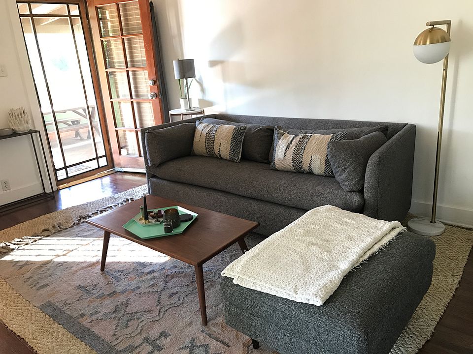 living room and front door