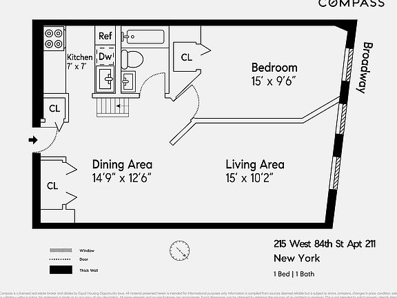 2nd image of 215 W 84th St APT 211