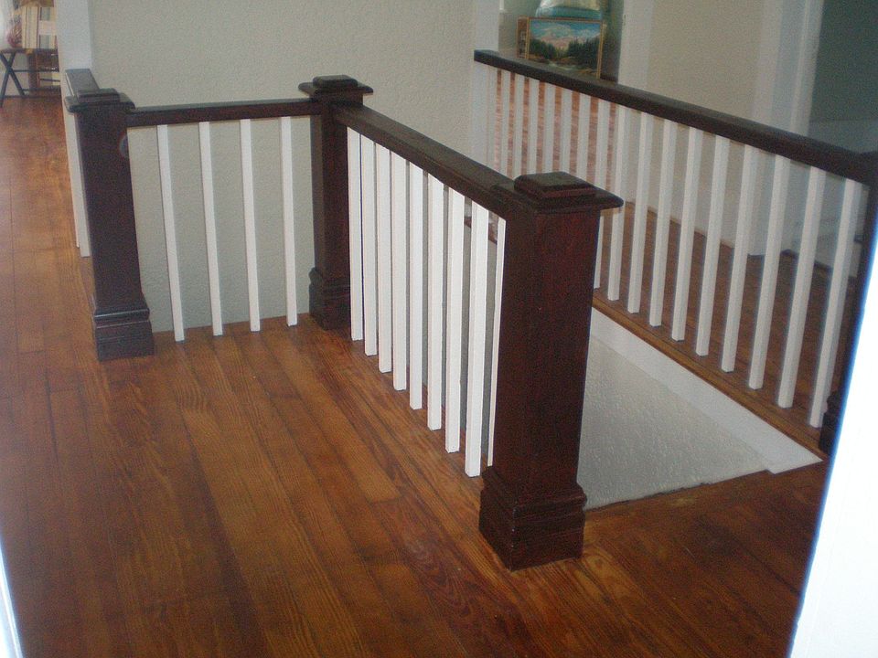 upstairs banisters