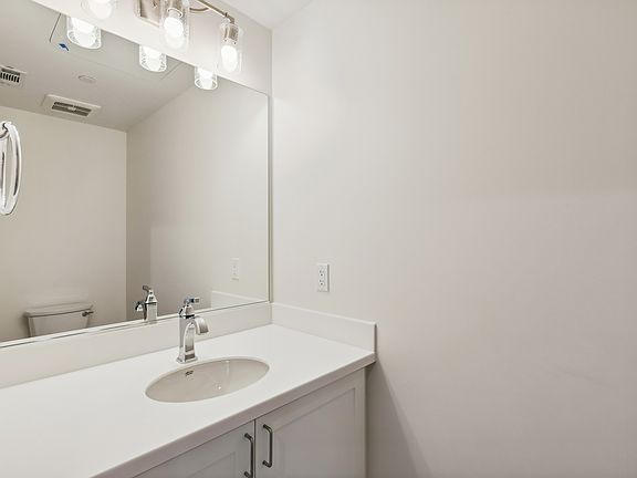 Half bath on second level