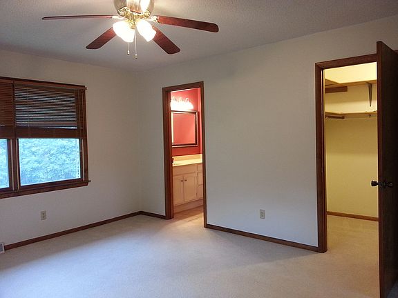Master bedroom, bath, and walk-in closet