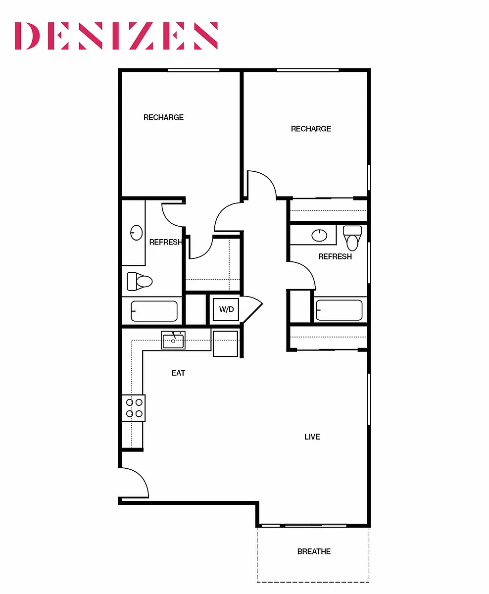 Floor plan 2B