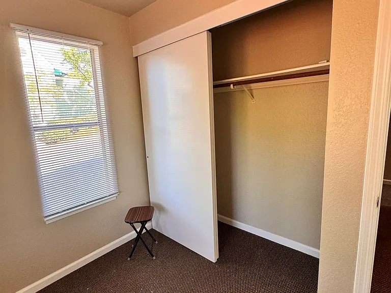 Closet in the smaller bedroom